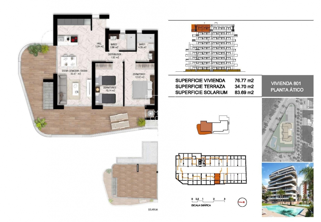 New Build - Penthouse - Guardamar del Segura - Puerto