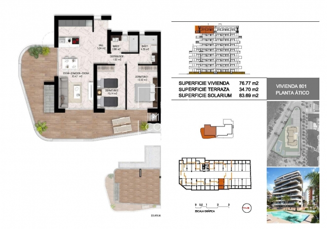 Obra nueva - Ático - Guardamar del Segura - Puerto