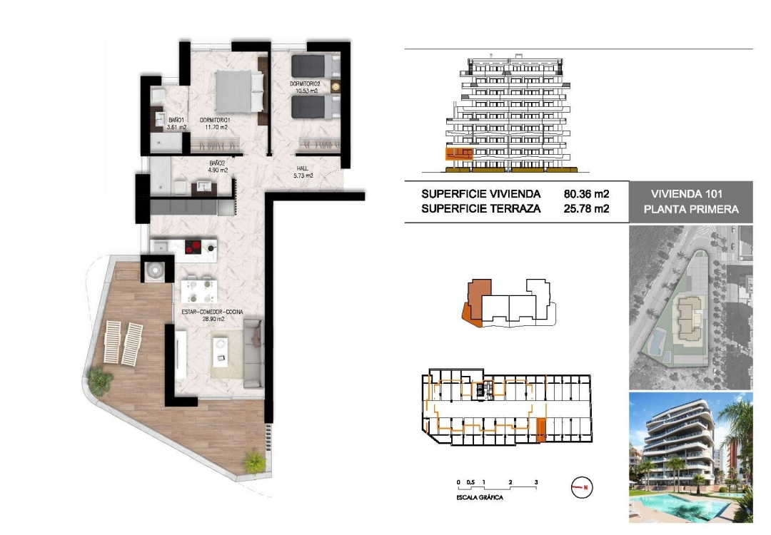 New Build - Apartment / flat - Guardamar del Segura - Puerto