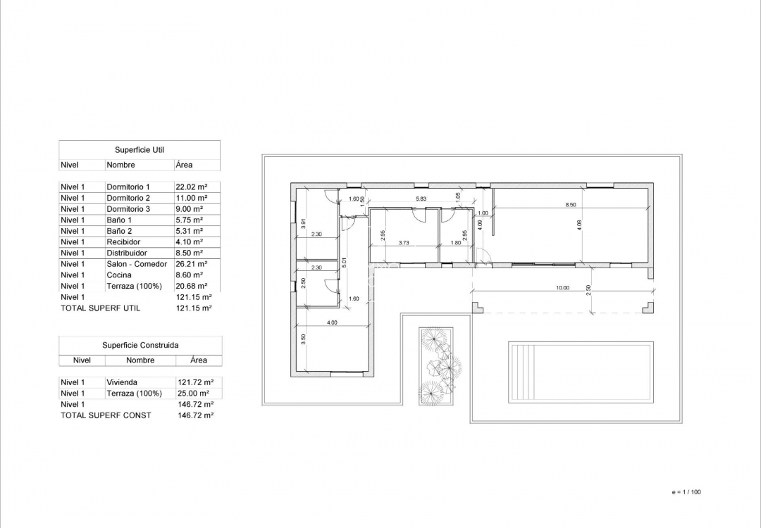 Obra nueva - Villa - Pinoso - Lel