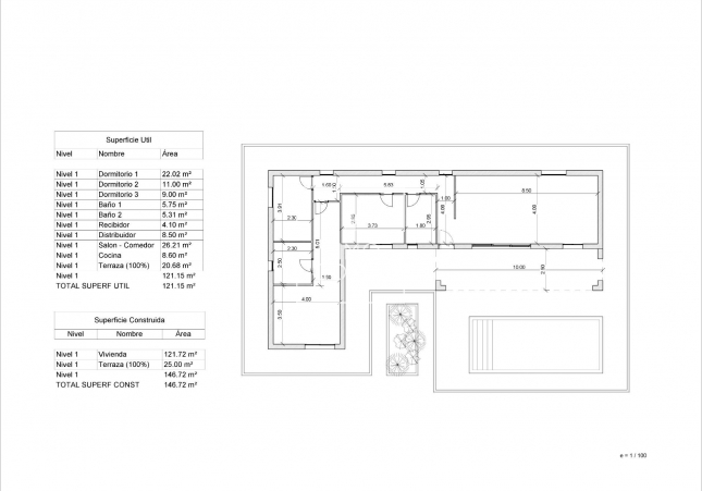 Obra nueva - Villa - Pinoso - Lel