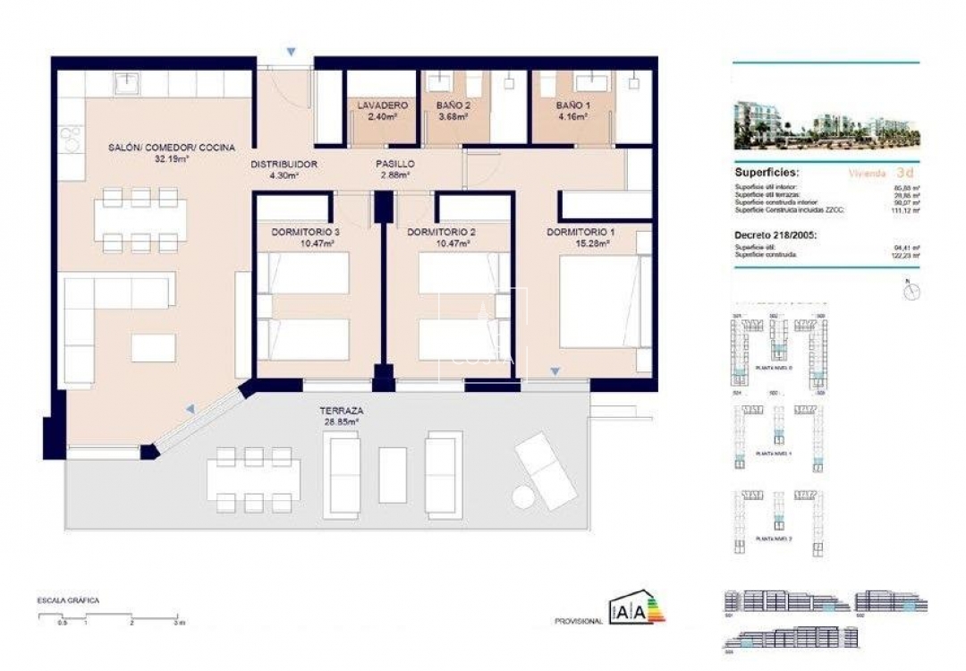 New Build - Apartment / flat - Almerimar - 1ª Linea De Playa