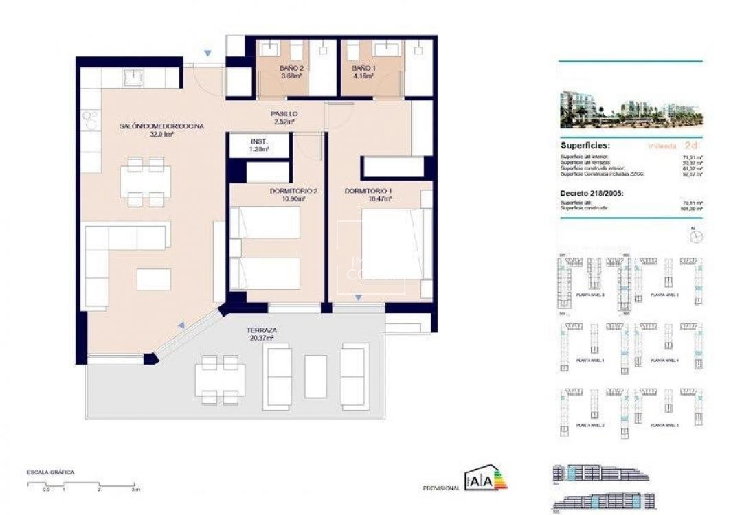 New Build - Apartment / flat - Almerimar - 1ª Linea De Playa