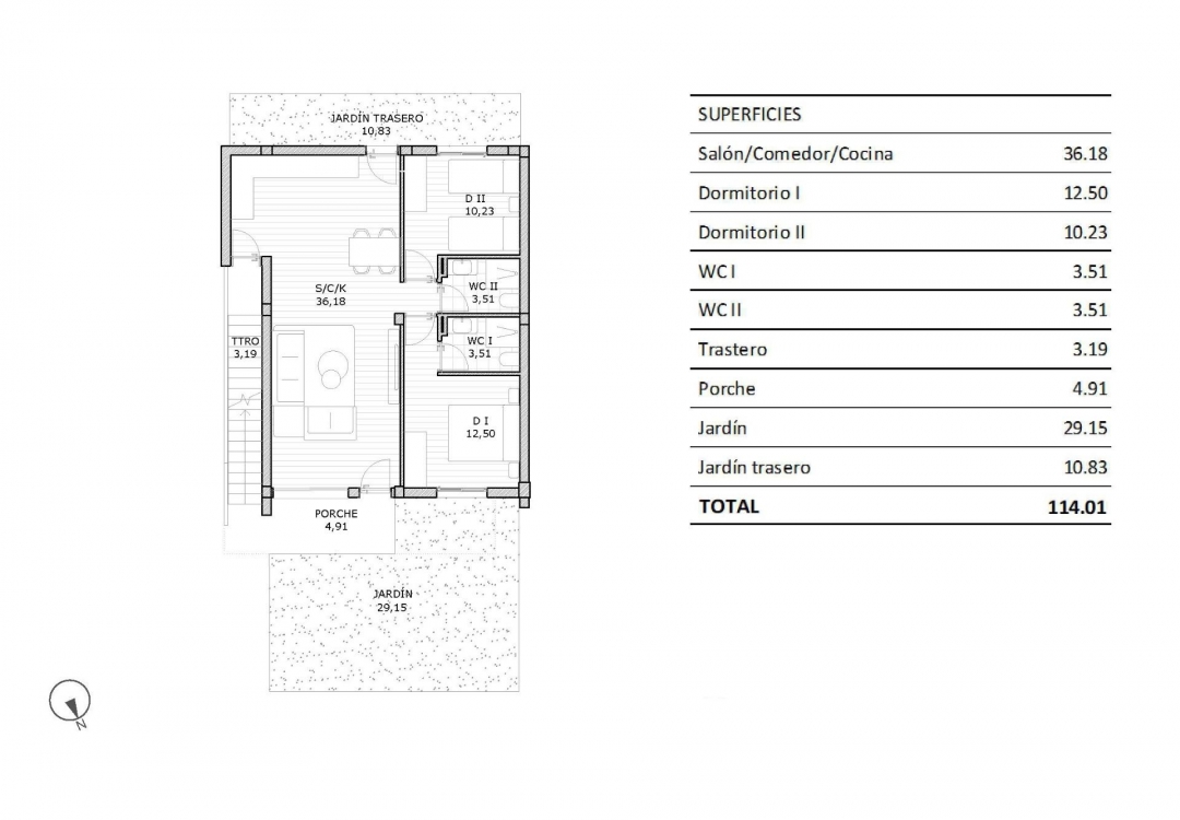 Neubau - Bungalow - San Miguel de Salinas - Pueblo