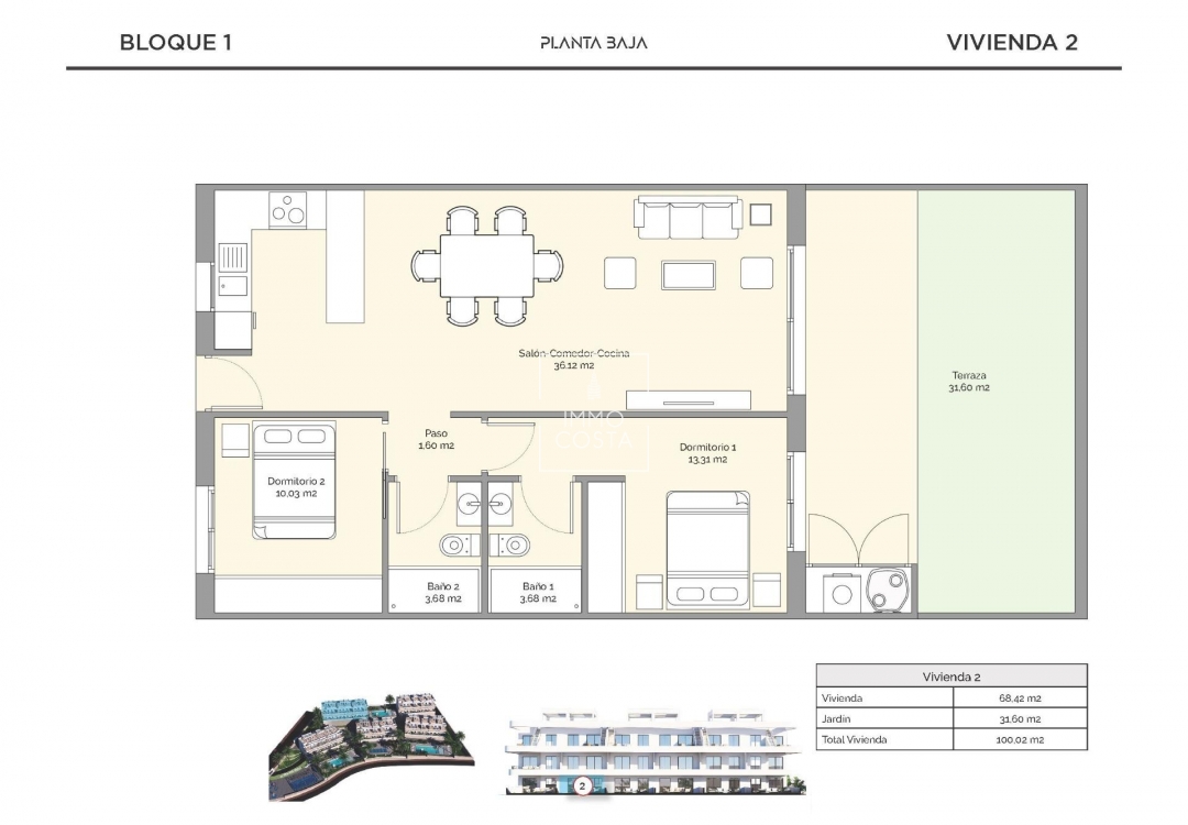 New Build - Apartment / flat - Finestrat - Golf Piug Campana