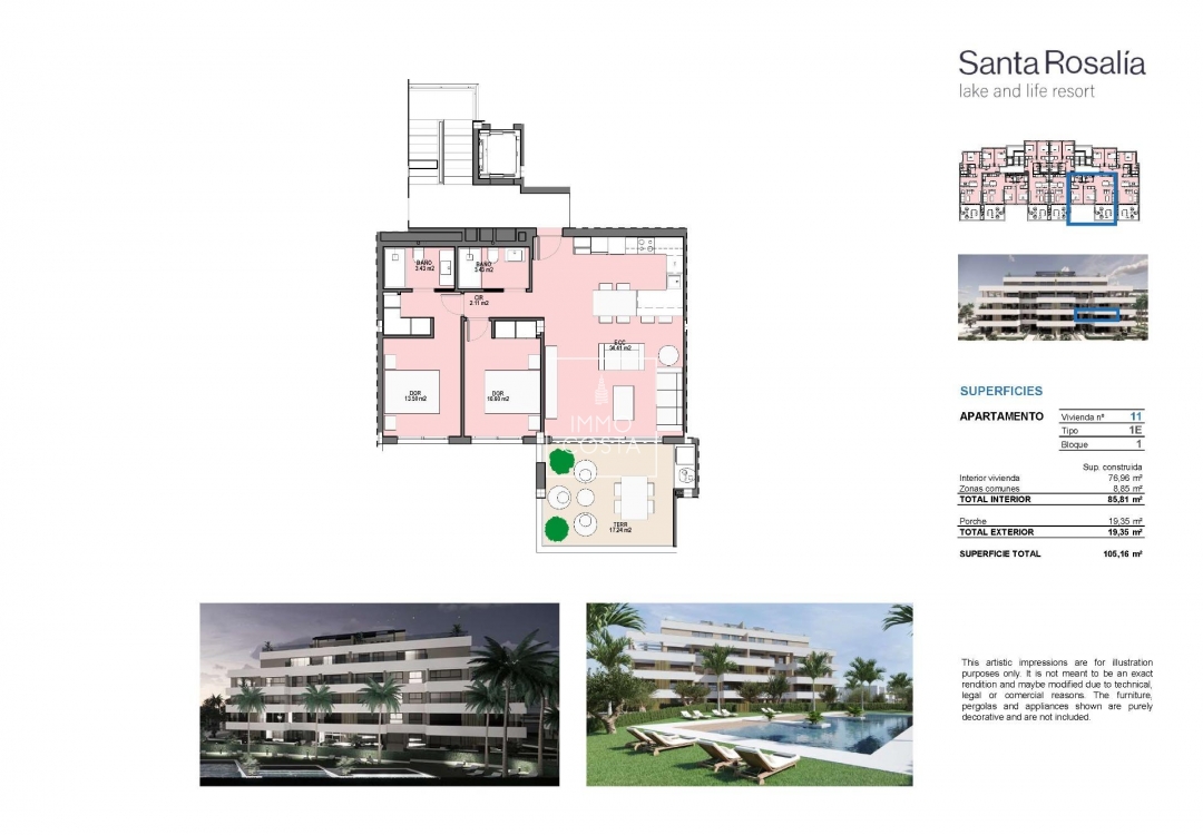 Neubau - Wohnung - Torre Pacheco - Santa Rosalia Lake And Life Resort