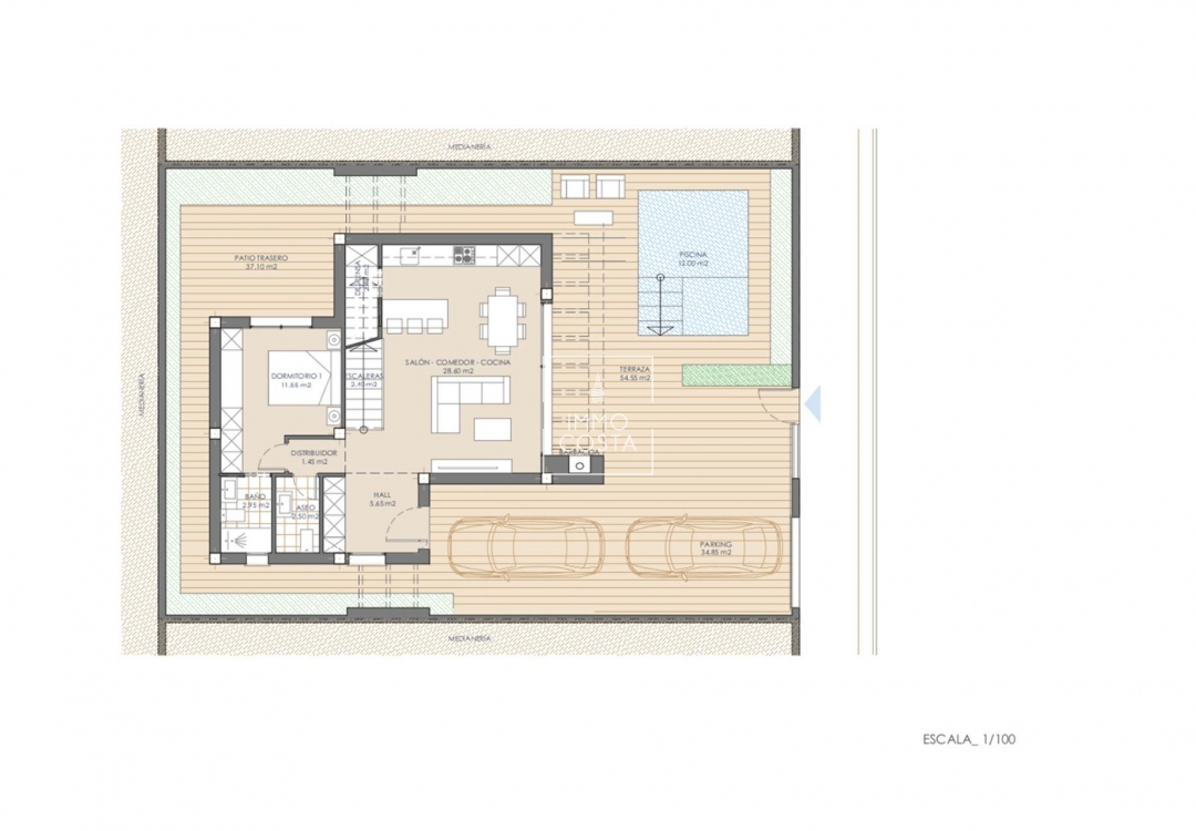 Neubau - Villa - San Juan de los Terreros - Las Mimosas