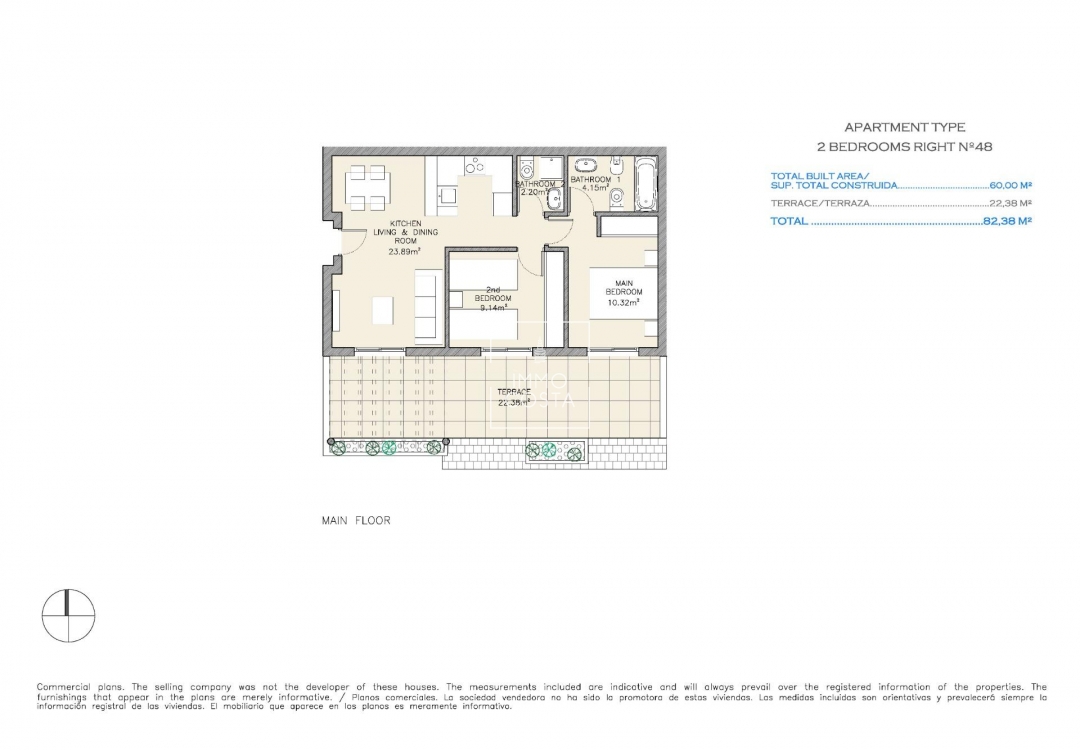 Obra nueva - Apartamento / piso - Aguilas - Collados