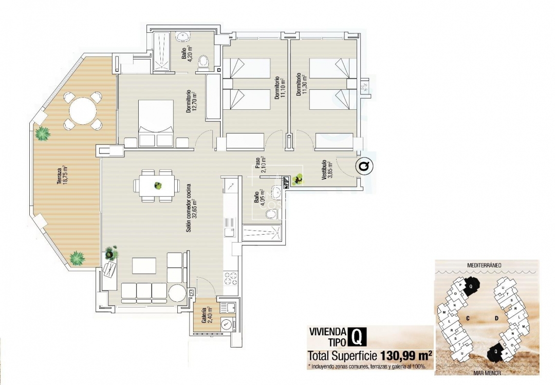 Neubau - Wohnung - La Manga del Mar Menor - La Manga