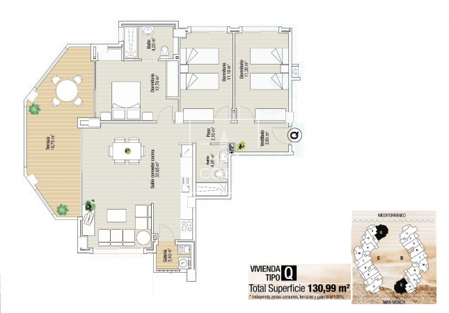 Neubau - Wohnung - La Manga del Mar Menor - La Manga