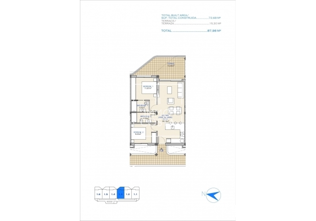 New Build - Apartment / flat - Los Alcazares - Serena Golf