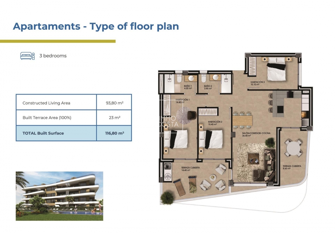 Neubau - Wohnung - Orihuela Costa - Punta Prima