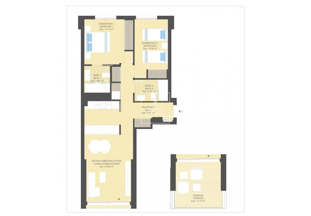 Obra nueva - Apartamento / piso - Orihuela Costa - Campoamor
