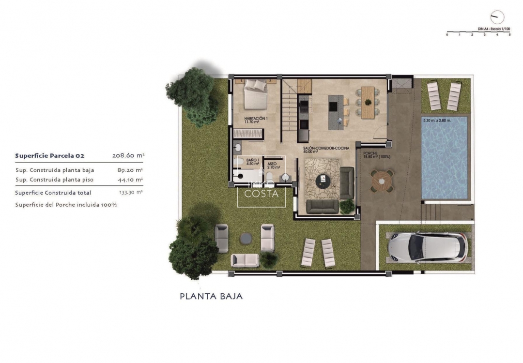 Obra nueva - Villa - Dolores - polideportivo