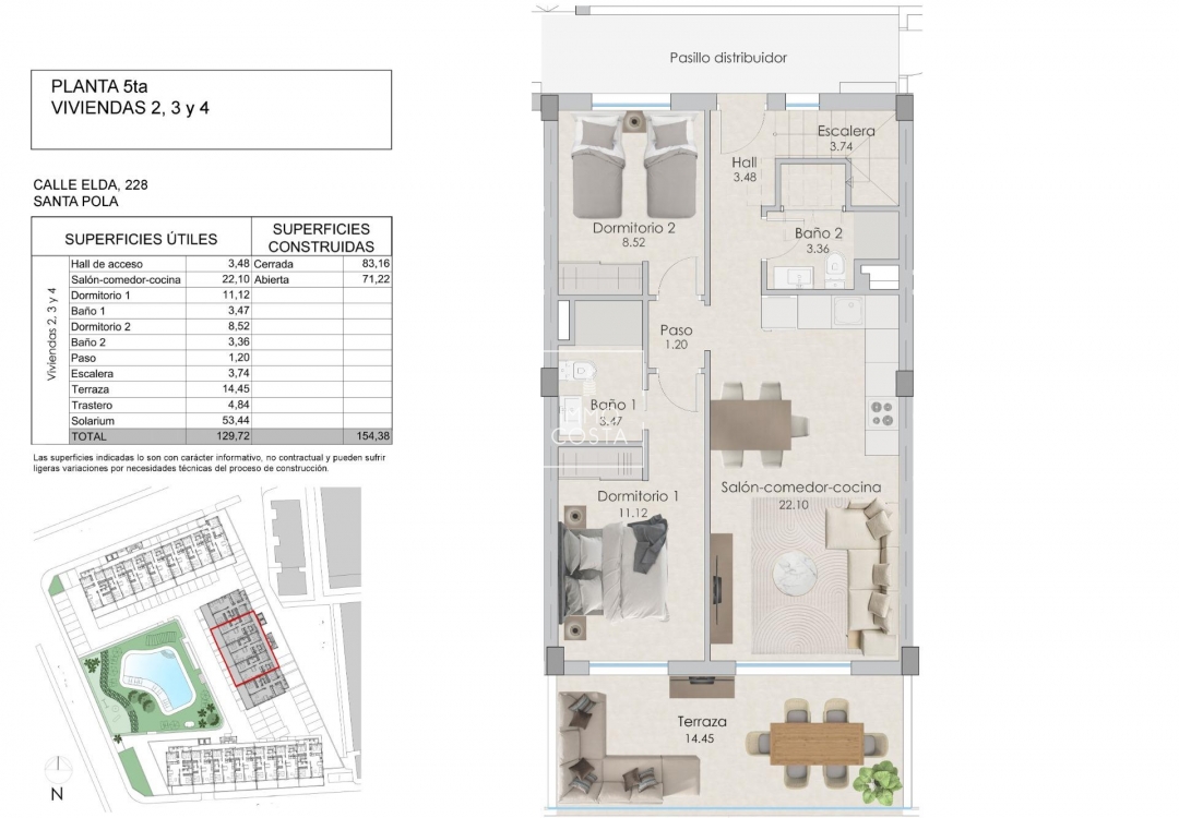 Nouvelle construction - Attique - Santa Pola - Playa Tamarit