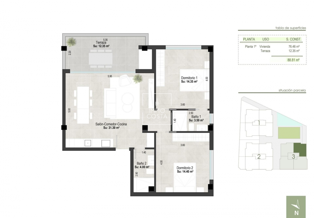 Nowy budynek - Mieszkanie w bloku - San Pedro del Pinatar - Centro