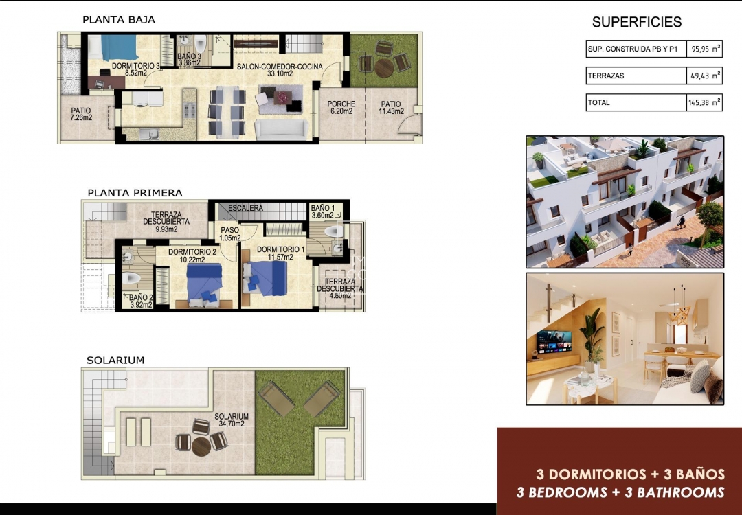 Obra nueva - Adosado - Orihuela Costa - Vistabella Golf