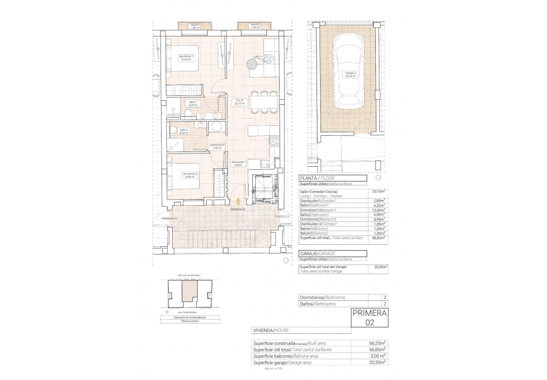 Obra nueva - Apartamento / piso - Hondón de las Nieves - Pueblo