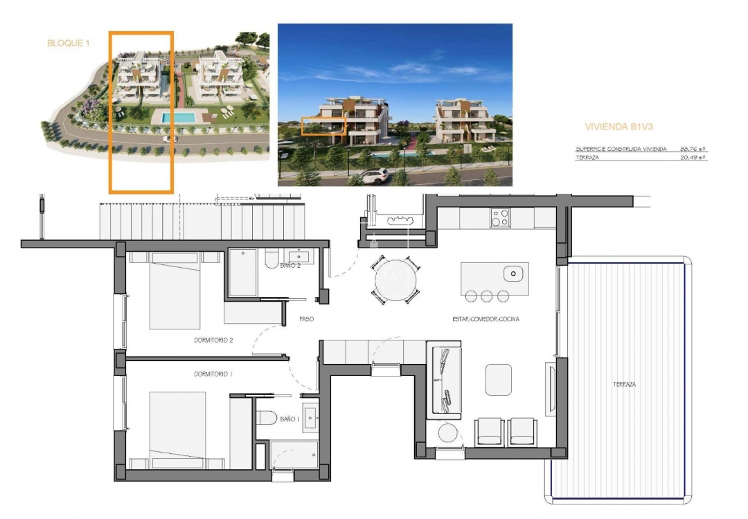 Obra nueva - Apartamento / piso - Fuente Álamo - Hacienda del Alamo