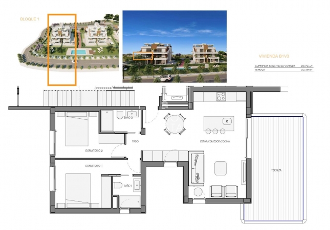 Obra nueva - Apartamento / piso - Fuente Álamo - Hacienda del Alamo