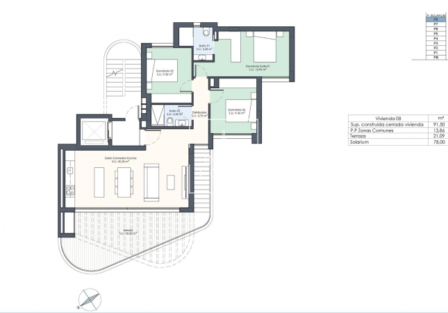 Nouvelle construction - Attique - Guardamar del Segura - Avenida del Puerto