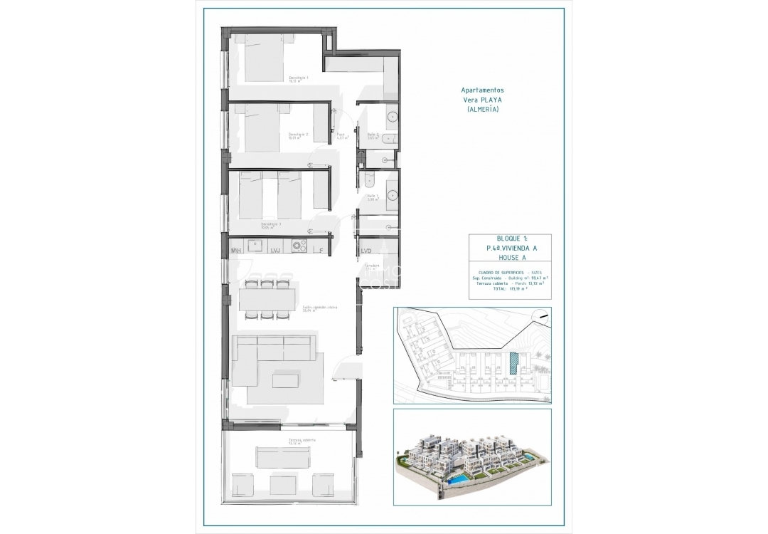 Obra nueva - Apartamento / piso - Vera - Pueblo Salinas