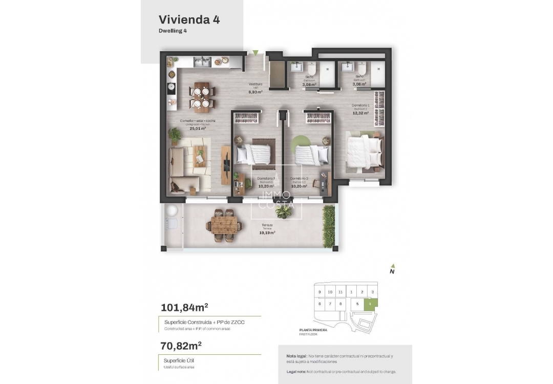 Nieuwbouw Woningen - Ground floor apartment - Mojacar