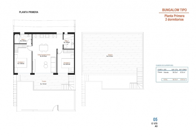 New Build - Top Floor Bungalow - Alhama De Murcia