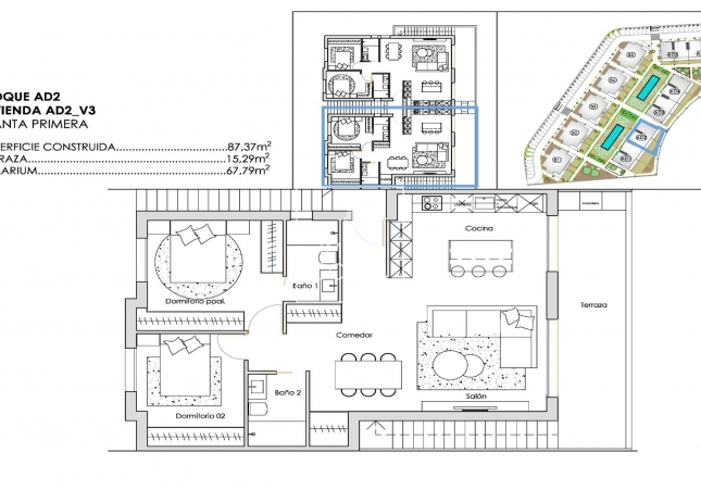 Nieuwbouw Woningen - Top Floor Bungalow - Torre Pacheco