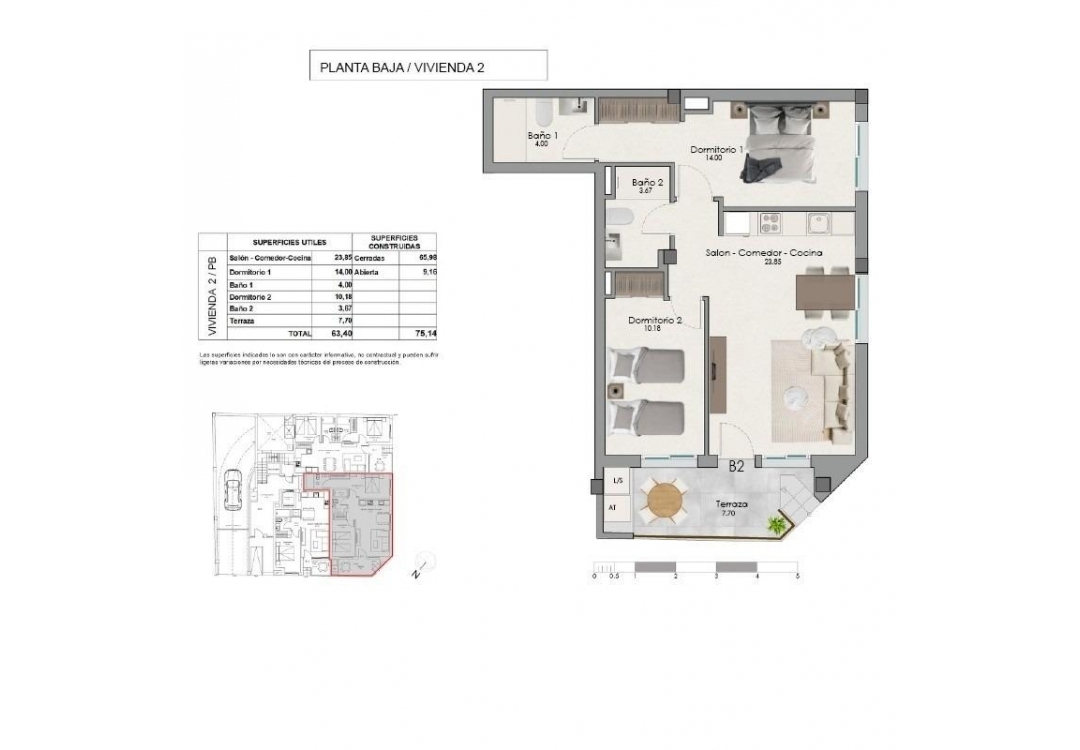 New Build - Ground floor apartment - Santa Pola