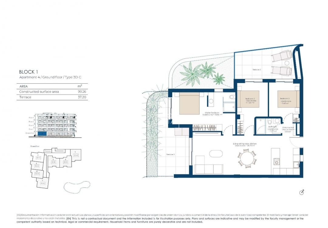 Nieuwbouw Woningen - Ground floor apartment - Banos y Mendigo