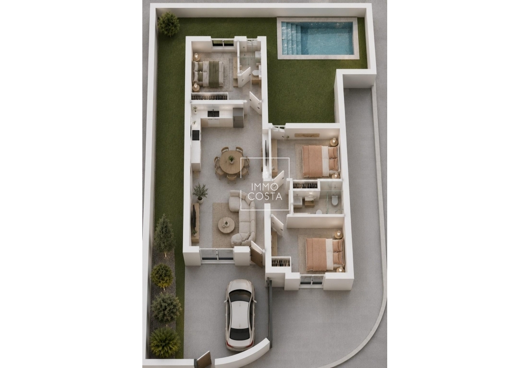 Новое здание - Semidetached - Mazarron