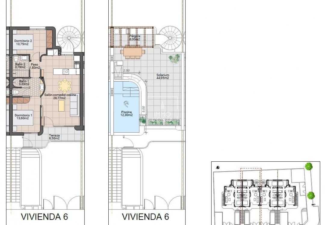 Nieuwbouw Woningen - Top Floor Bungalow - Pilar de La Horadada - Pilar De La Horadada