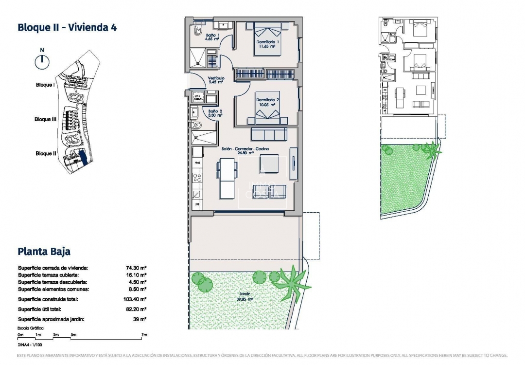 New Build - Ground floor apartment - Finestrat