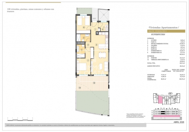 New Build - Ground floor apartment - Finestrat