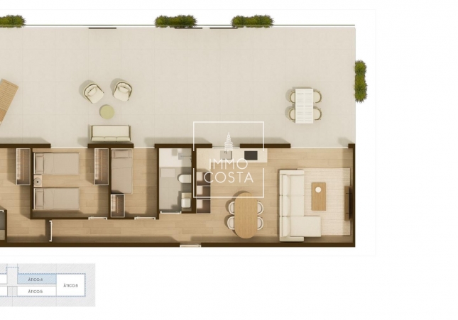 Nouvelle construction - Attique - Moncofa