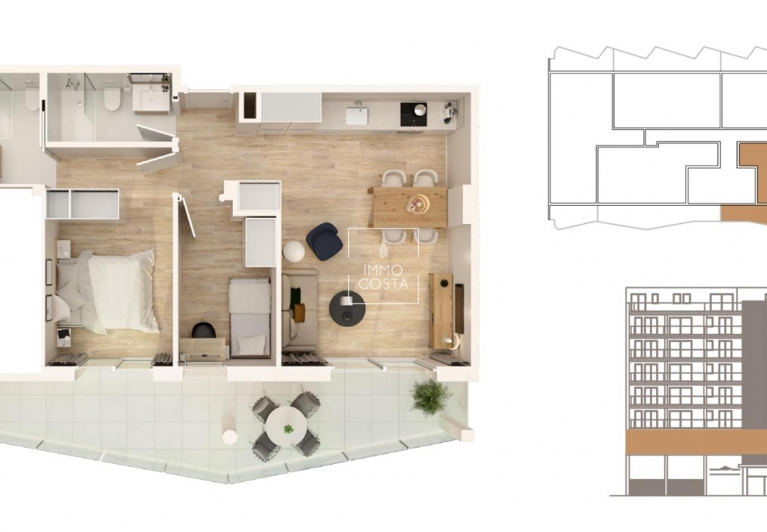 New Build - Apartment / flat - Moncofa