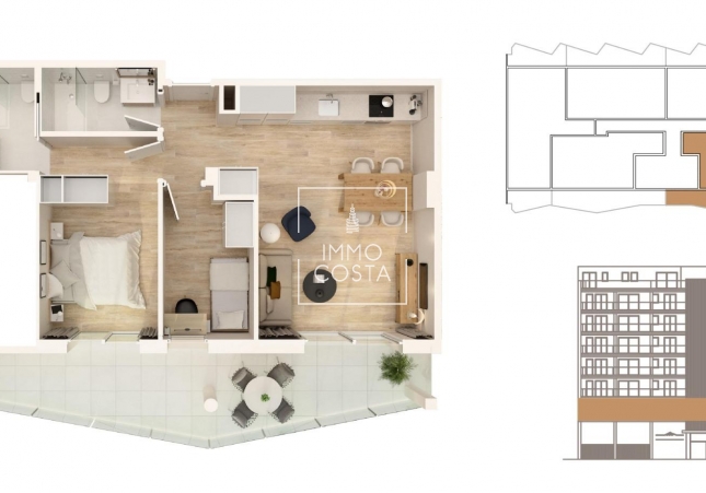 New Build - Apartment / flat - Moncofa