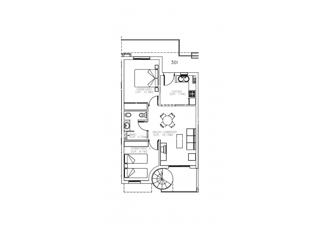 New Build - Penthouse - Aguilas