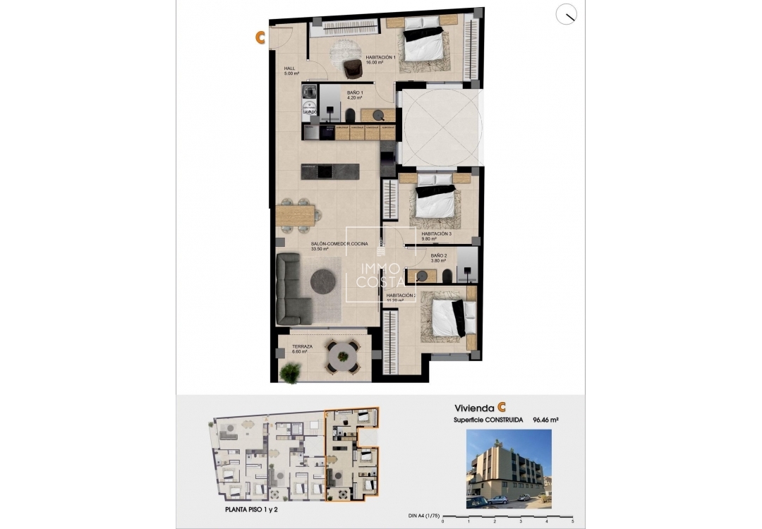 Nouvelle construction - Appartement - Catral
