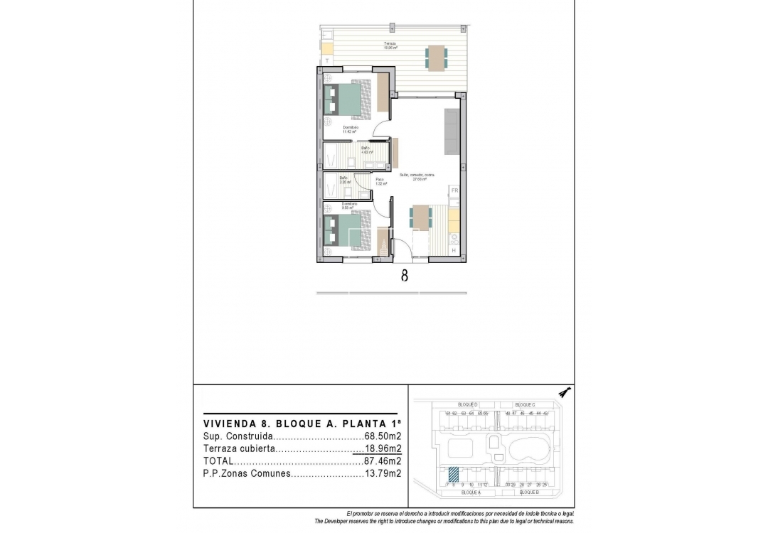 Nouvelle construction - Appartement - Torre Pacheco
