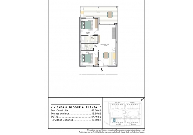 Nouvelle construction - Appartement - Torre Pacheco