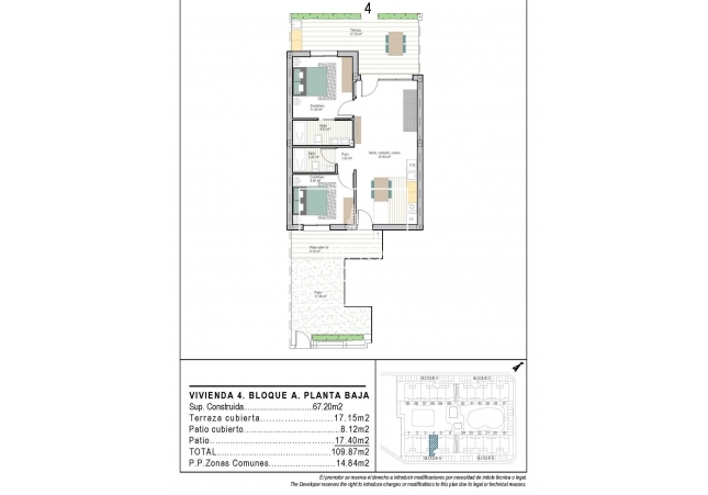 Obra nueva - Ground floor apartment - Torre Pacheco