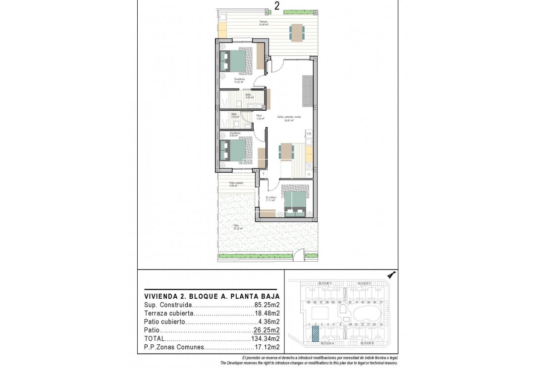 Nouvelle construction - Ground floor apartment - Torre Pacheco