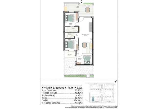 Nouvelle construction - Ground floor apartment - Torre Pacheco