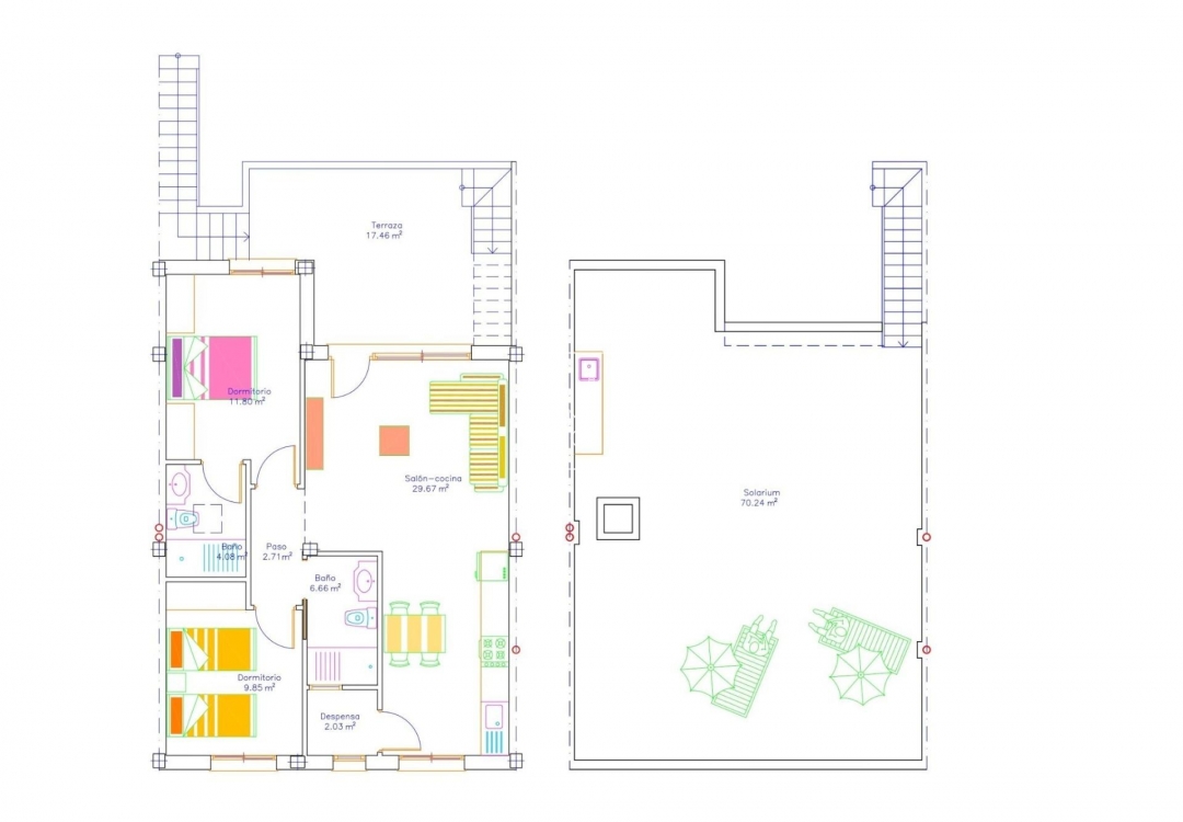 Nieuwbouw Woningen - Top Floor Bungalow - San Javier