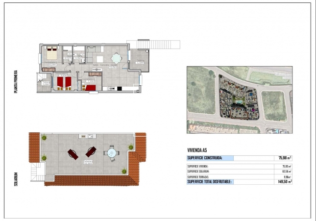 New Build - Top Floor Bungalow - Cox