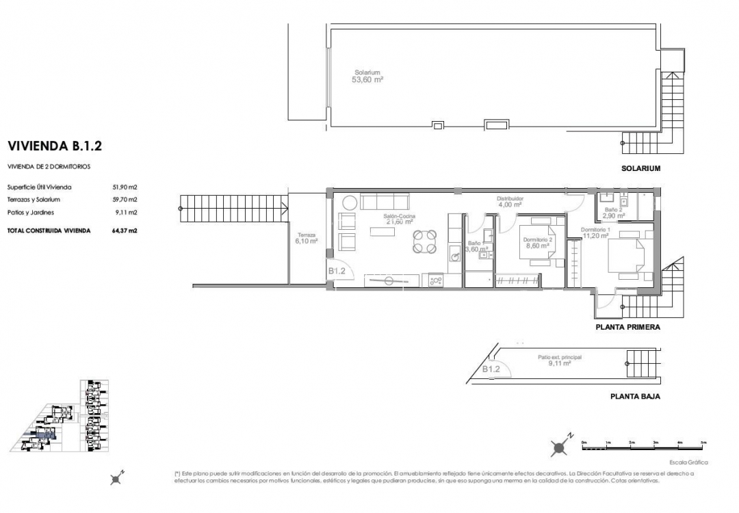 Nieuwbouw Woningen - Top Floor Bungalow - Puerto de Mazarron