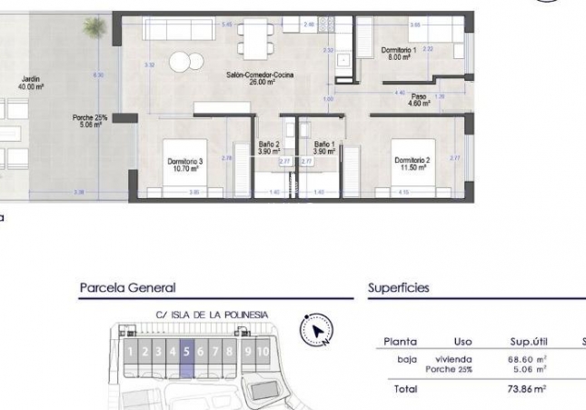New Build - Ground floor apartment - San Javier