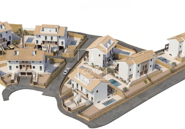 Nieuwbouw Woningen - Semidetached - la Nucia - La Nucia